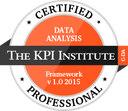 Certified Data Analysis Professional (C-DA) certification badge — KPI Institute accredited
